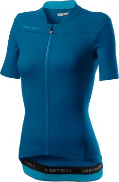 Castelli Anima 3 SS Trikot Marine Blau Damen 