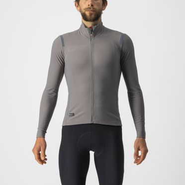 Castelli Tutto Nano RoS Lange Ärmel Grau Herren 