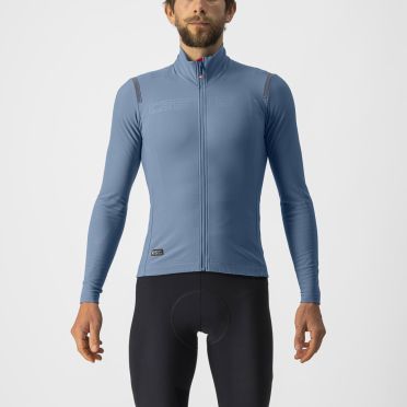 Castelli tutto nano RoS Lange Ärmel Blau Herren