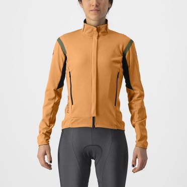 Castelli Perfetto RoS 2 Langarm Radjacke Orange Damen