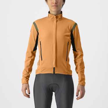 Castelli Perfetto RoS  2 Langarm Radjacke Orange Damen 