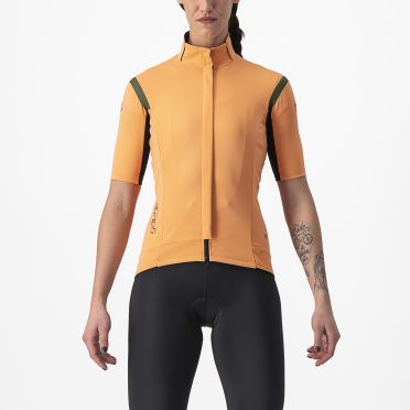 Castelli Gabba RoS 2 Radjacke Kurzarm Orange Damen 