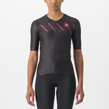 Castelli Free speed 2 W race Tri Top Schwarz/Rot Damen 