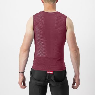 Castelli Pro Mesh 2.0 ärmelloses Unterwäsche Rot Herren