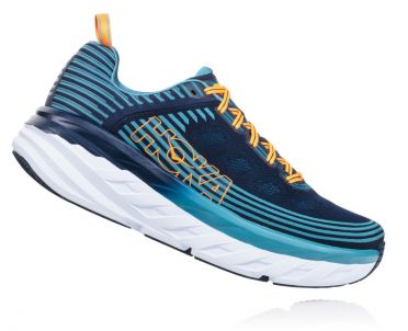 Hoka One One Bondi 6 Laufschuhe Schwarz/Blau Herren