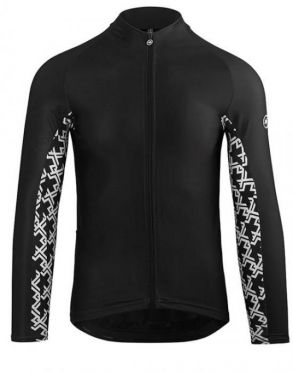Assos Mille GT spring fall Radtrikot lange Ärmel Schwarz Herren