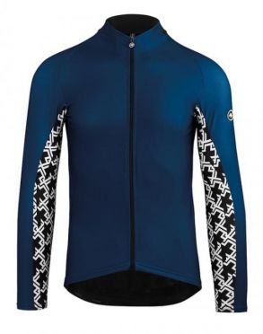 Assos Mille GT spring fall Radtrikot lange Ärmel Blau Herren