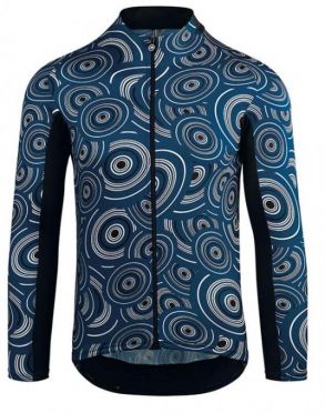 Assos Mille GT summer Langarm Radtrikot Caleum/Blau Herren