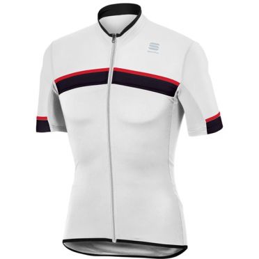Sportful SF pista Radtrikot kurze Ärmel Weiß/Schwarz Herren