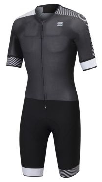 Sportful Bodyfit pro Speedsuit Kurze Ärmel Schwarz/Weiß Herren