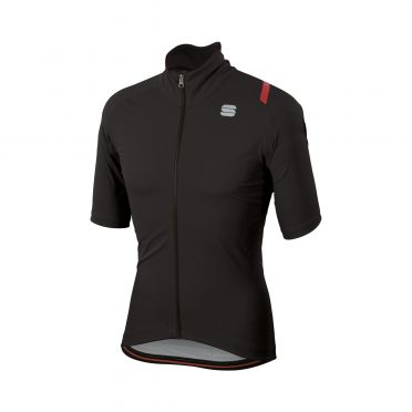 Sportful Fiandre ultimate 2 WS Kurzarm Jacket Schwarz Herren