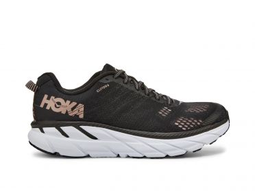 Hoka One One Clifton 6 Laufschuhe Schwarz/Gold Damen