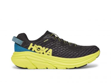 Hoka One One Rincon Laufschuhe Schwarz/Blau/Gelb Herren
