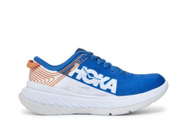 Hoka One One Carbon X Laufschuhe Weiß/Blau Herren