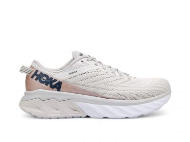 Hoka One One Arahi 4 Laufschuhe Weiß/Rosa Damen