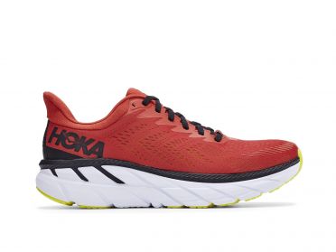 Hoka One One Clifton 7 Laufschuhe Rot Herren