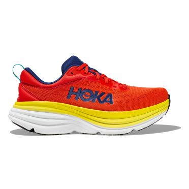 Hoka Bondi 8 Laufschuhe Gelb/Rot Herren