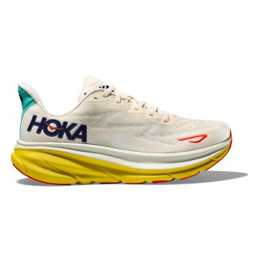 Hoka Clifton 9 Laufschuhe Beige/Gelb Herren