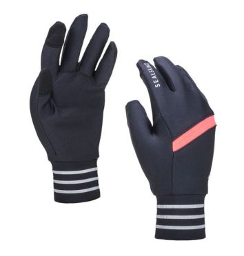 SealSkinz Solo reflective Radhandschuhe Schwarz/Rosa