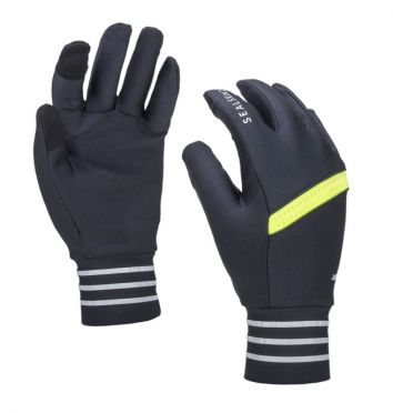 SealSkinz Solo reflective Radhandschuhe Schwarz/Neon Gelb