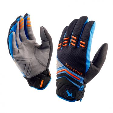 SealSkinz Dragon eye MTB Radhandschuhe Schwarz/Blau/Orange