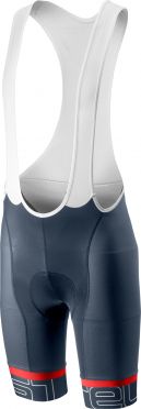 Castelli Volo bibshort Trägerhose Blau/Rot Herren