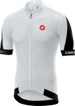 Castelli Volata 2 Kurzarmtrikot Weiß/Schwarz Herren