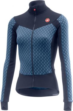 Castelli Sfida W Radtrikot lange Ärmel Blau Damen