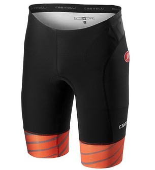 Castelli Free tri Short Schwarz/Orange Herren