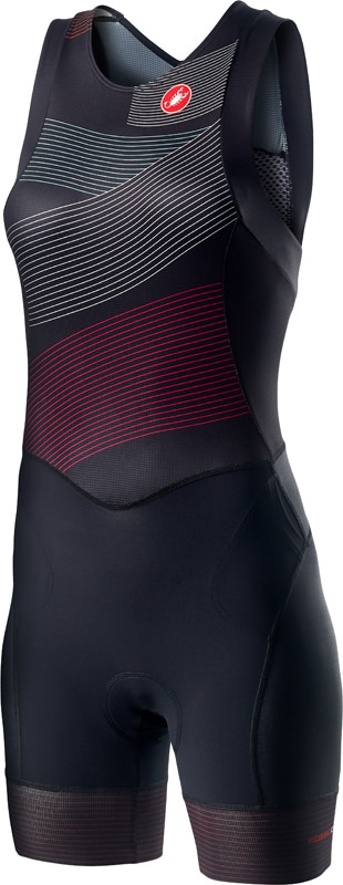 Castelli Free W tri ITU suit Rückreißverschluss Ärmellos Weiß/Schwarz Damen Kopie