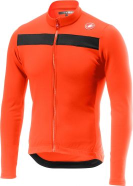 Castelli Puro 3 Radtrikot lange Ärmel Orange Herren