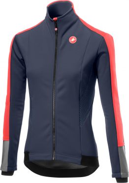 Castelli Mortirolo 3 W lange Ärmel Jacke Dunkelblau Damen