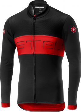 Castelli Prologo VI FZ Langarmtrikot Schwarz/Rot Herren