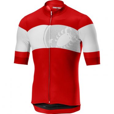 Castelli Ruota Jersey Kurzarmtrikot Rot