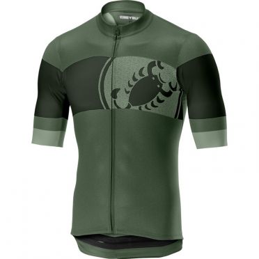 Castelli Ruota Jersey Kurzarmtrikot Grün