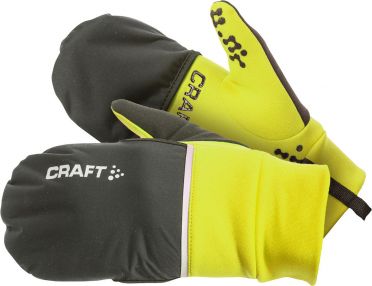 Craft Hybrid weather Laufhandschuhe Gelb 