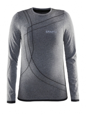 Craft Active Comfort RN Langarm-Unterhemd Schwarz Kinder