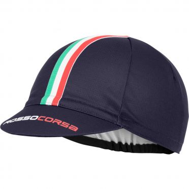 Castelli Rosso Corsa Fahrradkappe Schwarz Herren
