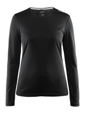 Craft Mind Langarm Laufshirt Schwarz Damen