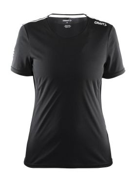 Craft Mind Kurzarm Laufshirt Schwarz Damen
