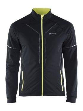 Craft Storm Langlaufjacke 2.0 Schwarz/Gelb Herren
