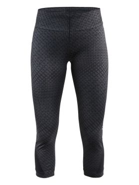 Craft Breakaway capri 3/4 Laufhose P-stir Schwarz Damen