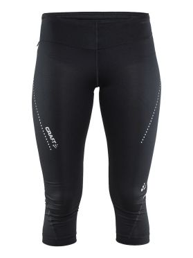 Craft Essential capri 3/4 Laufhose Schwarz Damen