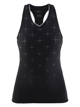 Craft Belle glow Ärmellos Radtrikot Schwarz Damen
