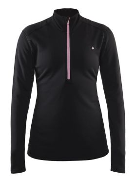 Craft Sweep halfzip Ski Pullover Schwarz/Rosa Damen