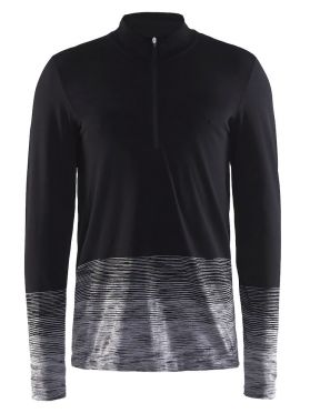 Craft Wool Comfort 2.0 CN Zip Langarm Unterwäsche Schwarz Herren