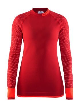 Craft Warm Intensity CN Langarm Unterwäsche Rot Damen