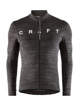 Craft Reel thermal lange Ärmel Radtrikot Schwarz Herren