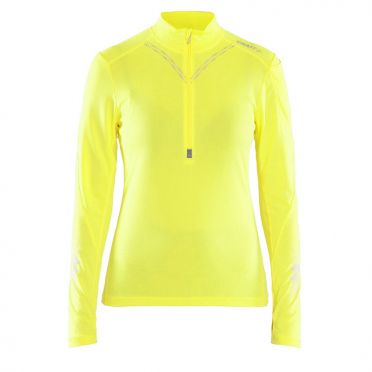 Craft Brilliant 2.0 halfzip Ski Pullover Gelb Damen