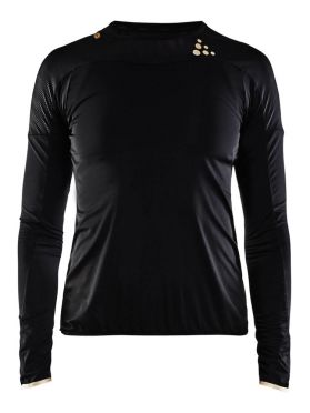 Craft Shade Langarm Laufshirts Schwarz Damen